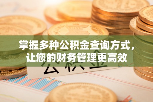 根河掌握多种公积金查询方式，让您的财务管理更高效