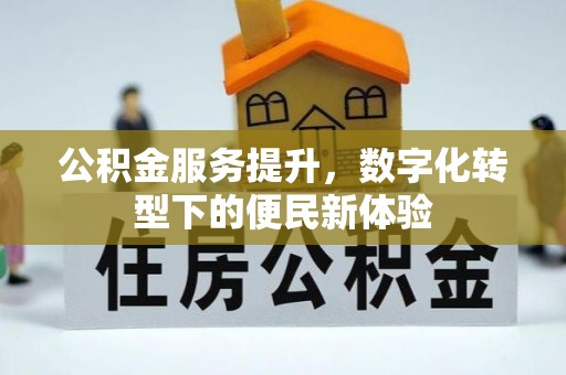 根河公积金服务提升，数字化转型下的便民新体验