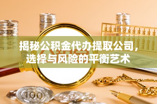 根河揭秘公积金代办提取公司，选择与风险的平衡艺术